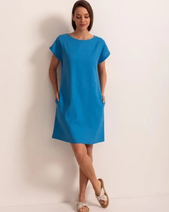 Rochie Dama Cool Flax, Albastru