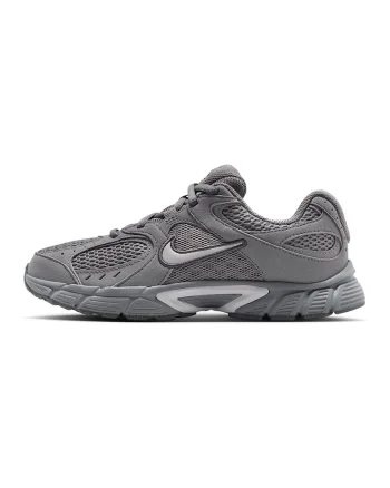 Pantofi sport V5 RNR din piele ecologica si plasa, Gri inchis