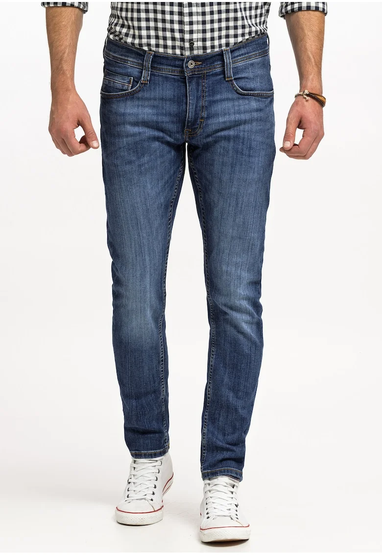 Blugi Barbati  Oregon Tapered, Albastru Denim, Talie Joasa, W31 L32