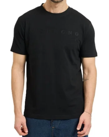 Tricou barbati  T-SHIRT SILKOM, Bumbac, Negru, Negru