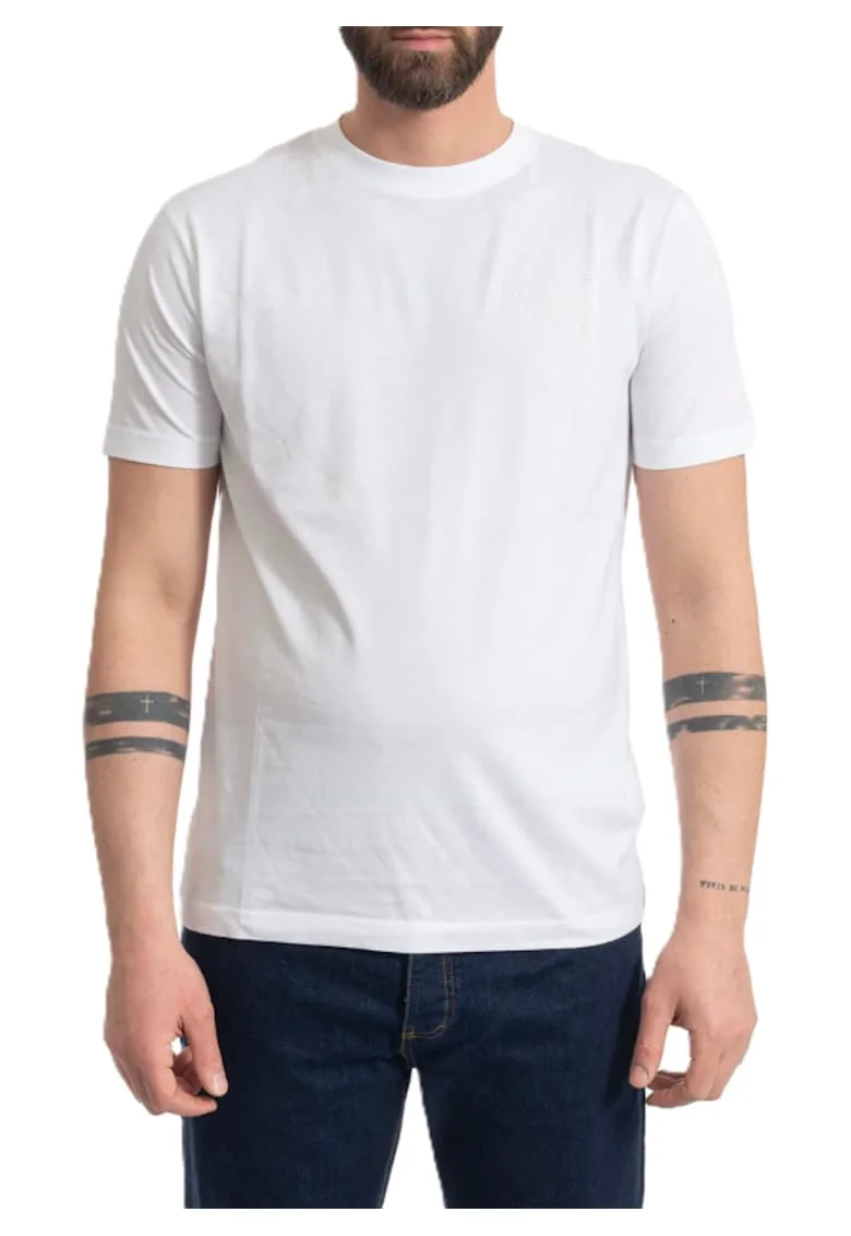 Tricou barbati  T-SHIRT SEMITE, Bumbac, Alb, Alb