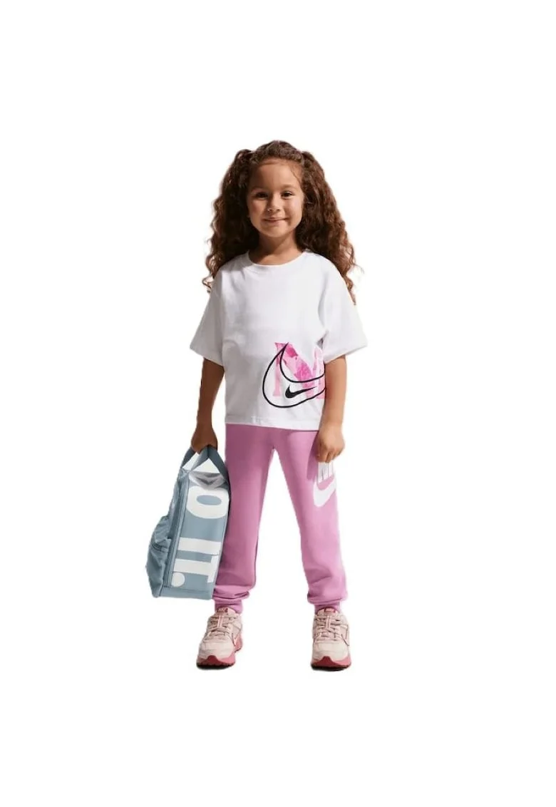 Tricou copii  NKG MOVE WITH NATURE BOXY SS T, Bumbac, Alb, Alb
