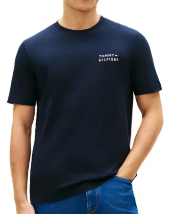 Tricou barbati  BRAND LOVE EMBRO STACK TEE, Bumbac, Albastru, Albastru