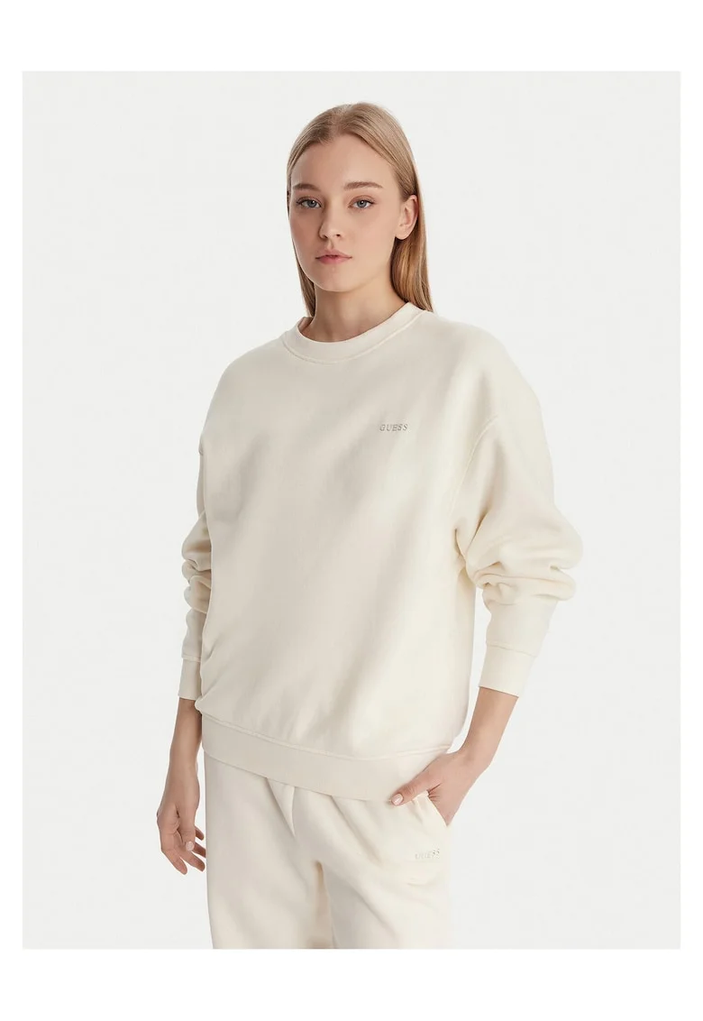 Bluza dama,  bumbac, ecru, 85% bumbac, 15% poliester