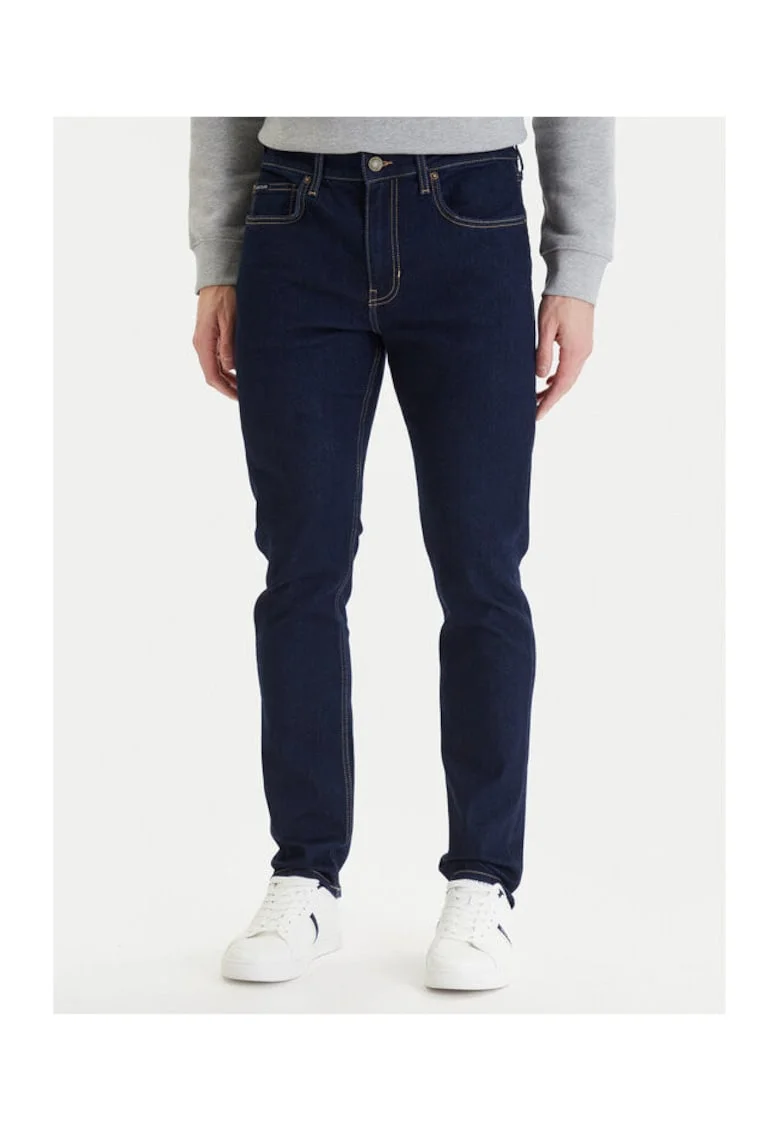 Blugi barbati,  slim fit, bleumarin, 68% bumbac, 30% poliester, 2% elastan