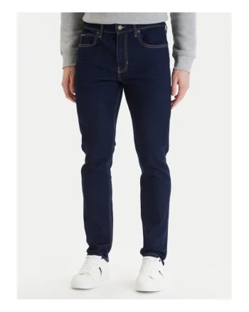 Blugi barbati,  slim fit, bleumarin, 68% bumbac, 30% poliester, 2% elastan