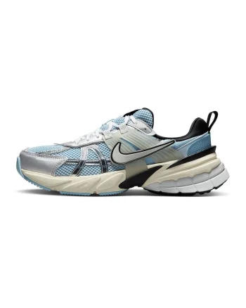 Pantofi sport low-cut cu insertii de plasa V2K Run, Albastru/Argintiu