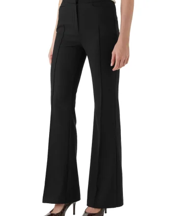 Pantaloni dama,  bleumarin, 64% poliester, 34% viscoza,