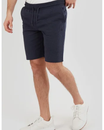 Pantaloni scurti de trening cu croiala regular-fit si snur Delon, Bleumarin