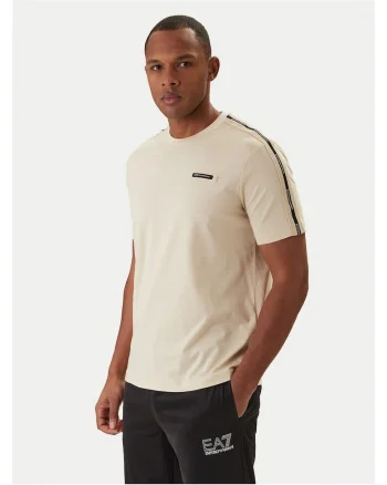 Tricou barbati,  bumbac, bej deschis,
