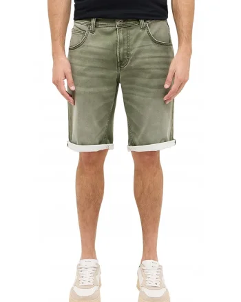 Blugi Scurti Barbati,  Chicago Shorts Z, Slim Fit, Talie Medie, Fermoar, Scurti, 5 Buzunare, Bumbac, Elastan, W32, Verde