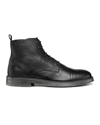 Ghete de piele cu fermoar, Negru