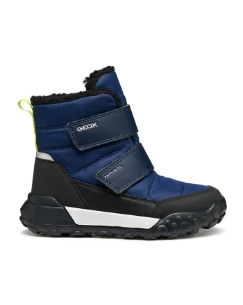 Ghete cu velcro, Negru/Albastru indigo