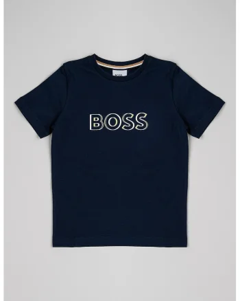 Tricou de bumbac cu logo, Alb/Verde/Albastru ultramarin