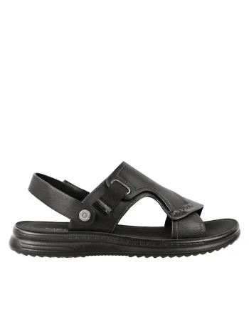 Sandale casual, barbati,  Y3502, negru, piele naturala