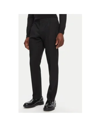 Pantaloni Barbati,  305315168, Lana, Elastan, Negru, Negru