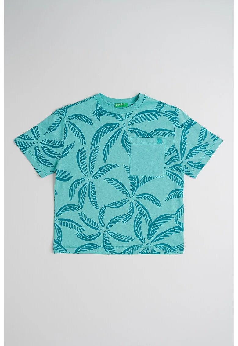 Tricou relaxed-fit din bumbac, Verde persan