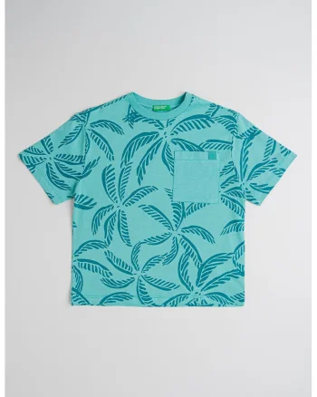 Tricou relaxed-fit din bumbac, Verde persan