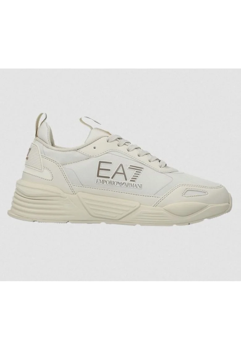 Pantofi sport din piele ecologica cu logo,