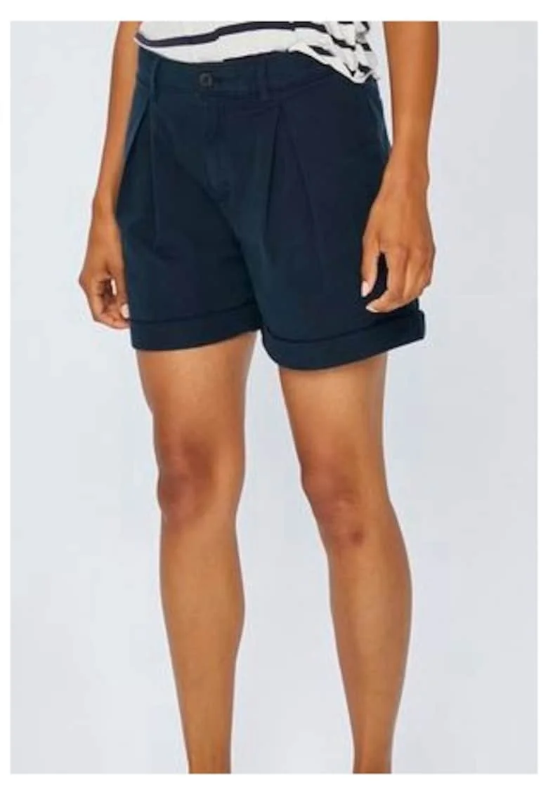 Pantaloni scurti dama  bumbac/elastan, bleumarin