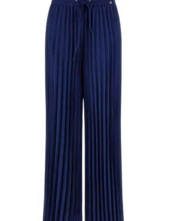 Pantaloni dama, GUESS, bleumarin, poliester