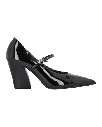 Pantofi lacuiti cu varf ascutit si toc Viola 01, Negru