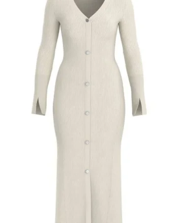 Rochie midi cu nasturi