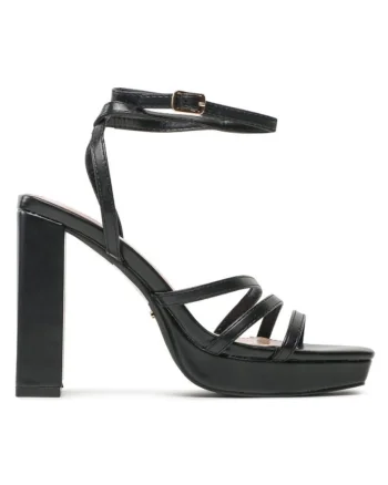 Sandale dama,  30287205338, Piele ecologica, Negru