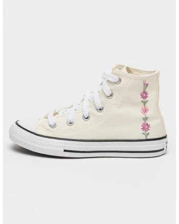 Pantofi sport cu model floral Chuck Taylor All Star, Galben pal/Roz