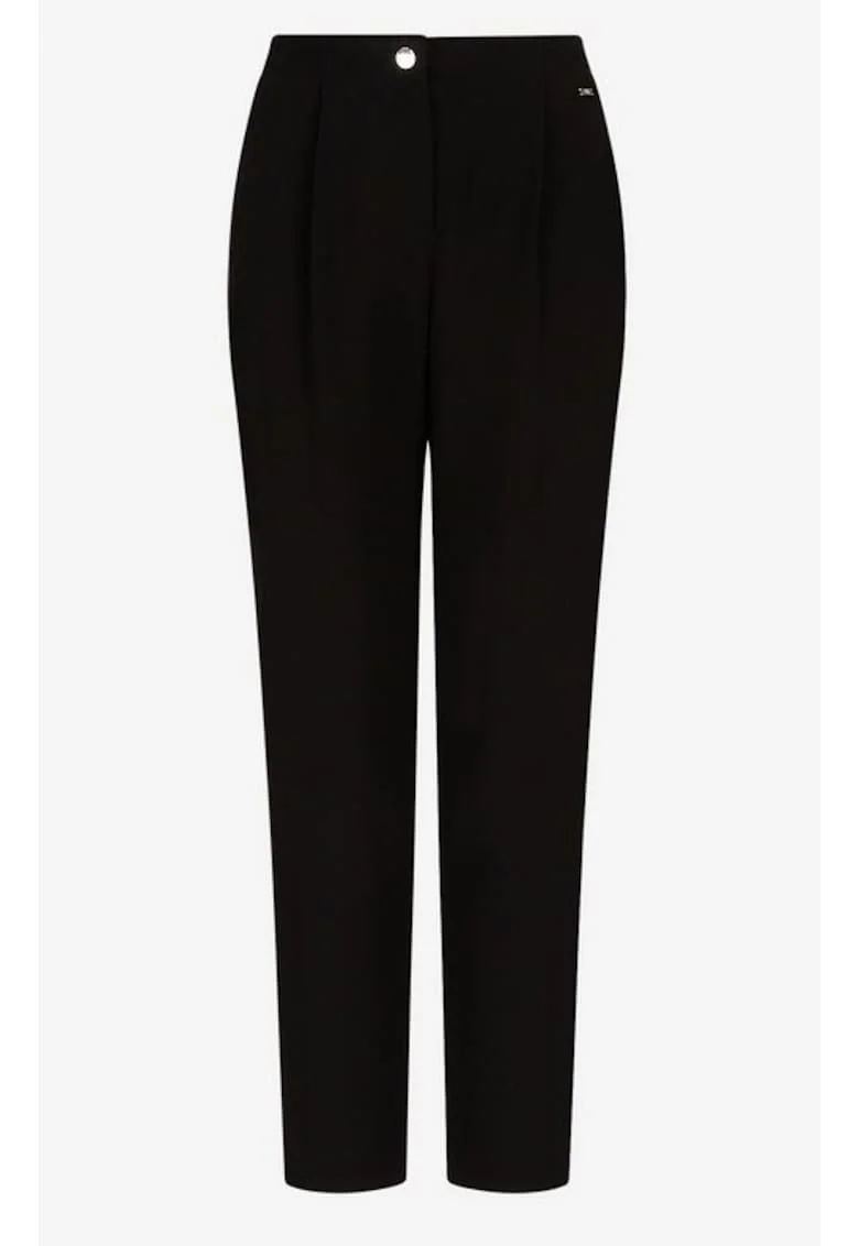 Pantaloni slim fit cu talie inalta