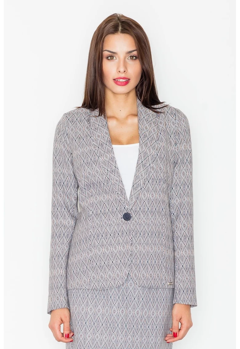 Blazer de dama, Poliester, Gri