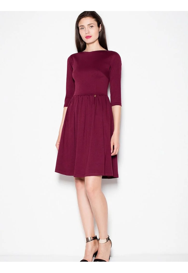 Rochie de zi  rosie, casual, XL,