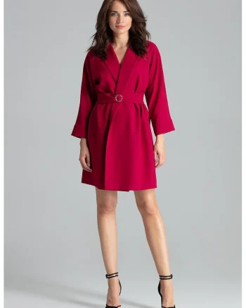Sacou elegant dama  burgundy, poliester,