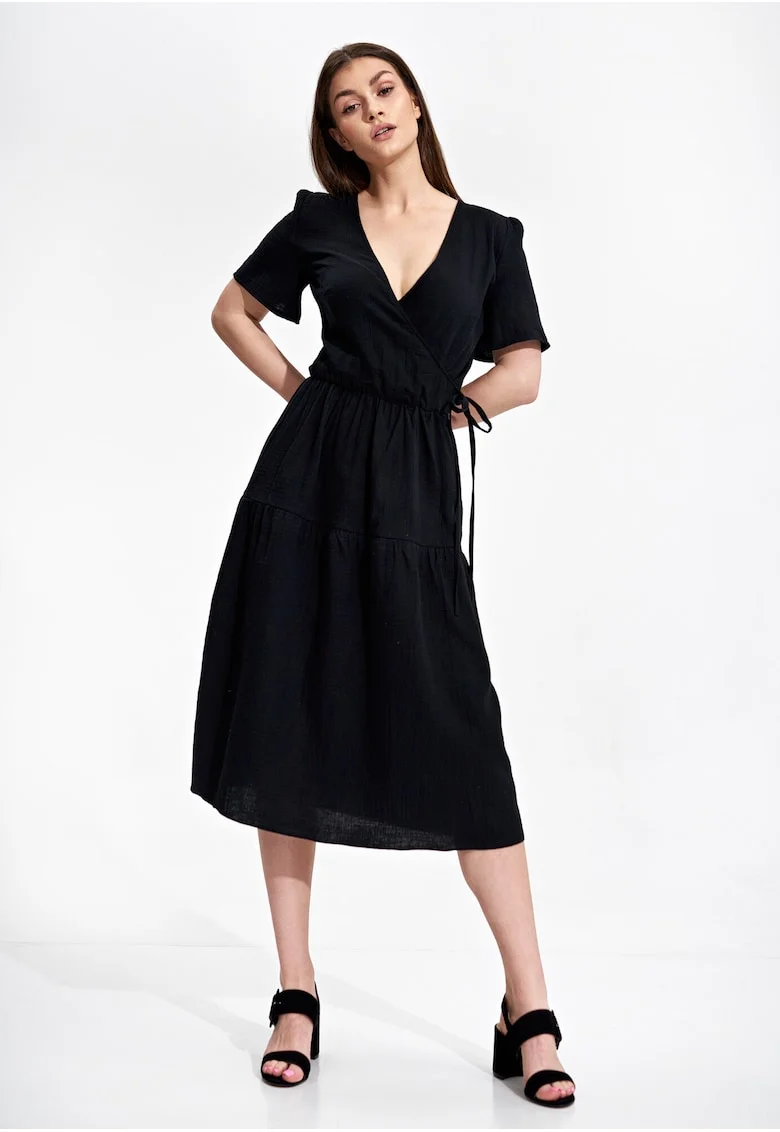 Rochie  model M872, bumbac, negru