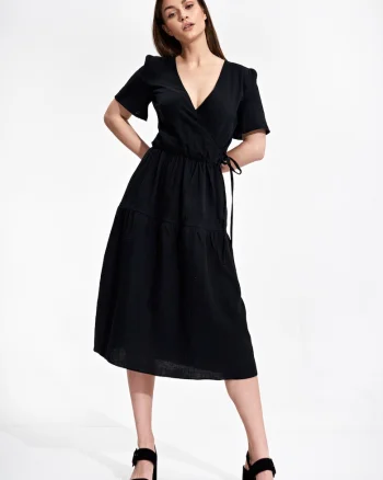 Rochie  model M872, bumbac, negru