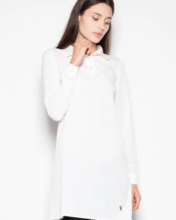 Bluza dama,  bej, tricot usor, maneci lungi