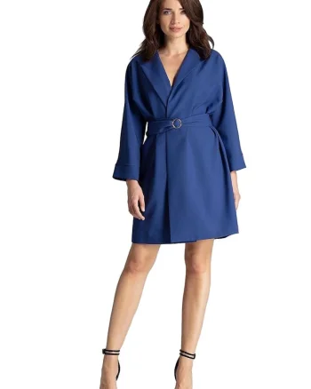 Rochie de zi 5902194373173,  Poliester, Albastru,