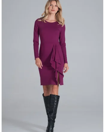 Rochie  M839, violet, viscoza