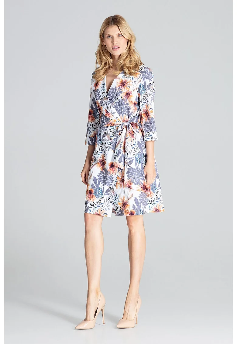 Rochie  M680, florala, poliester