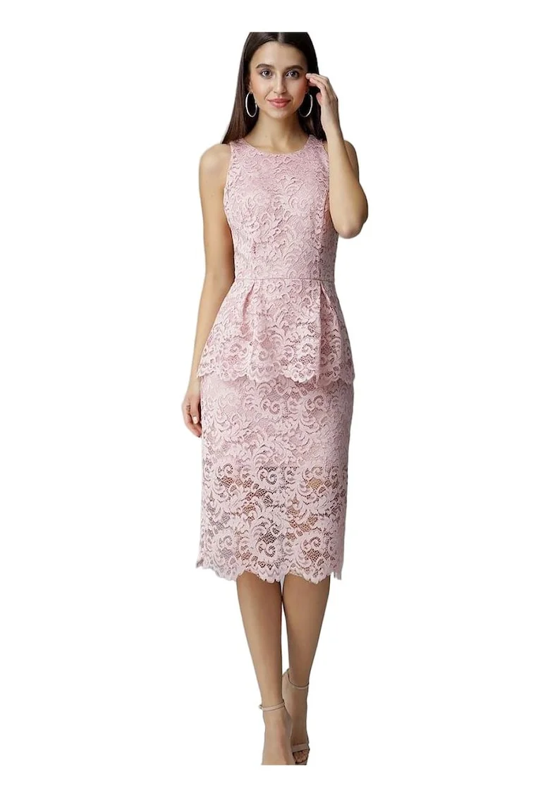 Rochie de seara,  roz, eleganta, din material de calitate , poliester