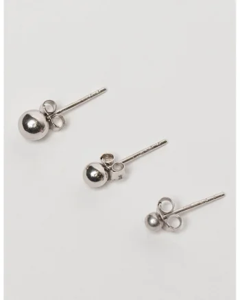Set de cercei de argint veritabil 925 - 3 piese, Argintiu