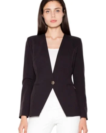 Sacou dama, modern, office,  Negru, Negru