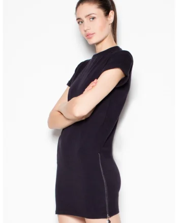 Rochie de zi model 77219  negru, Negru