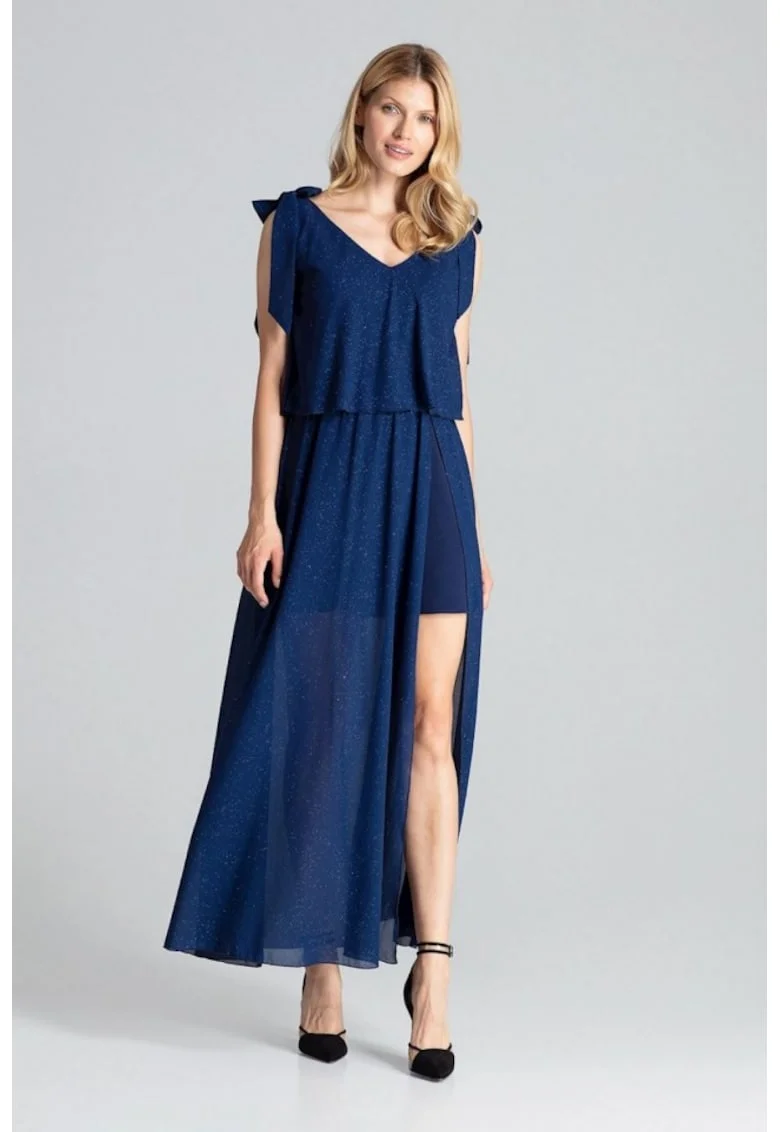 Rochie de zi model 138278, Bleumarin