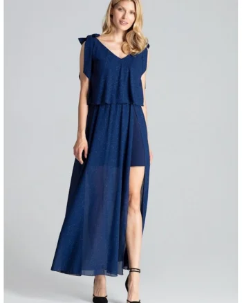 Rochie de zi model 138278, Bleumarin