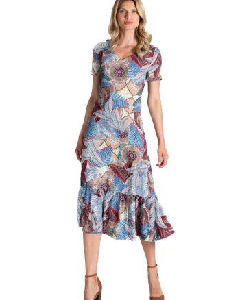 Rochie mini dama Dindrannan M827 albastru deschis, Maro