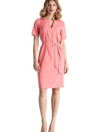 Rochie mini dama Blancherawd M669 coral, Portocaliu