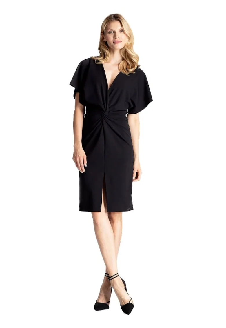 Rochie mini dama Gaherddhin M687 neagra, Negru