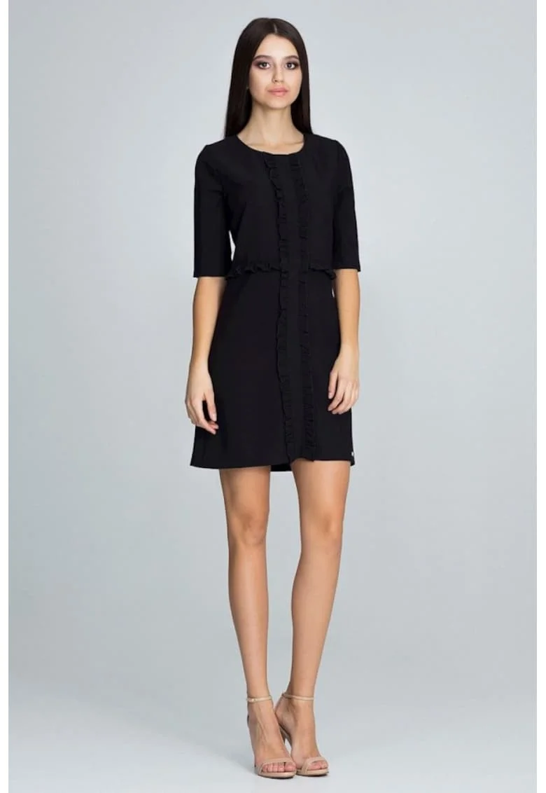 Rochie de zi model 116230, Negru