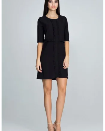 Rochie de zi model 116230, Negru